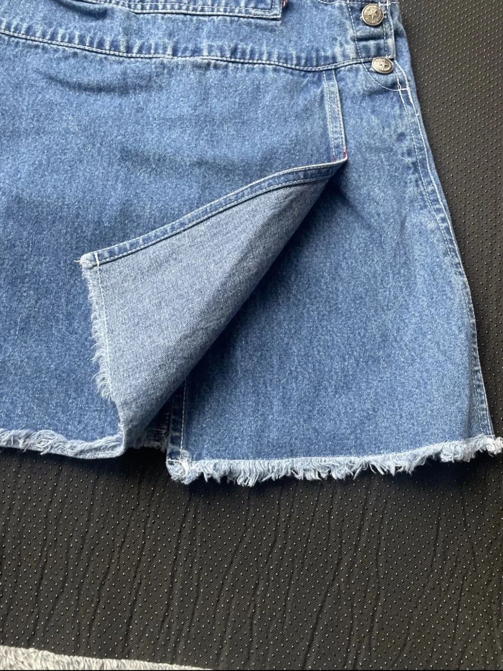 Vintage U.S. Polo Assn. Light Blue Denim Overall Skirt
